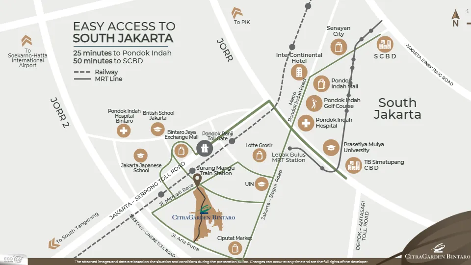 Citra Garden Bintaro Location Map