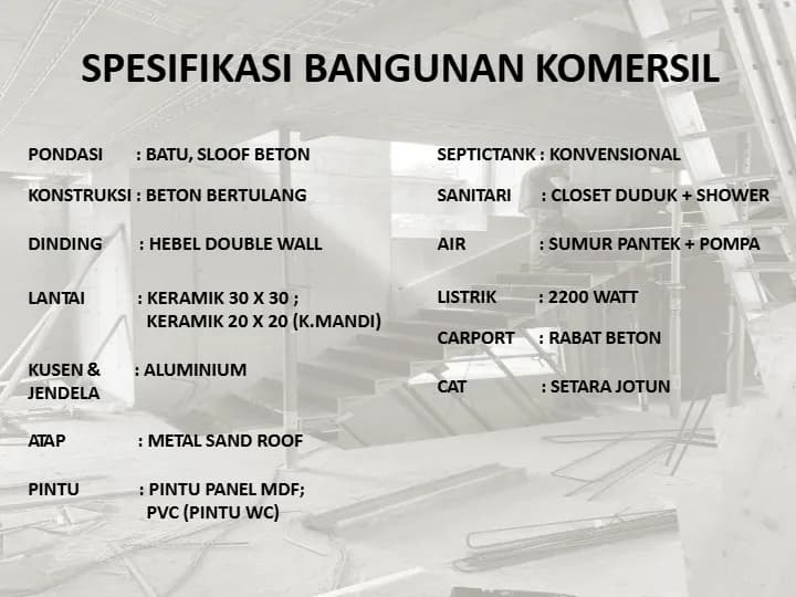 Commercial Specifications