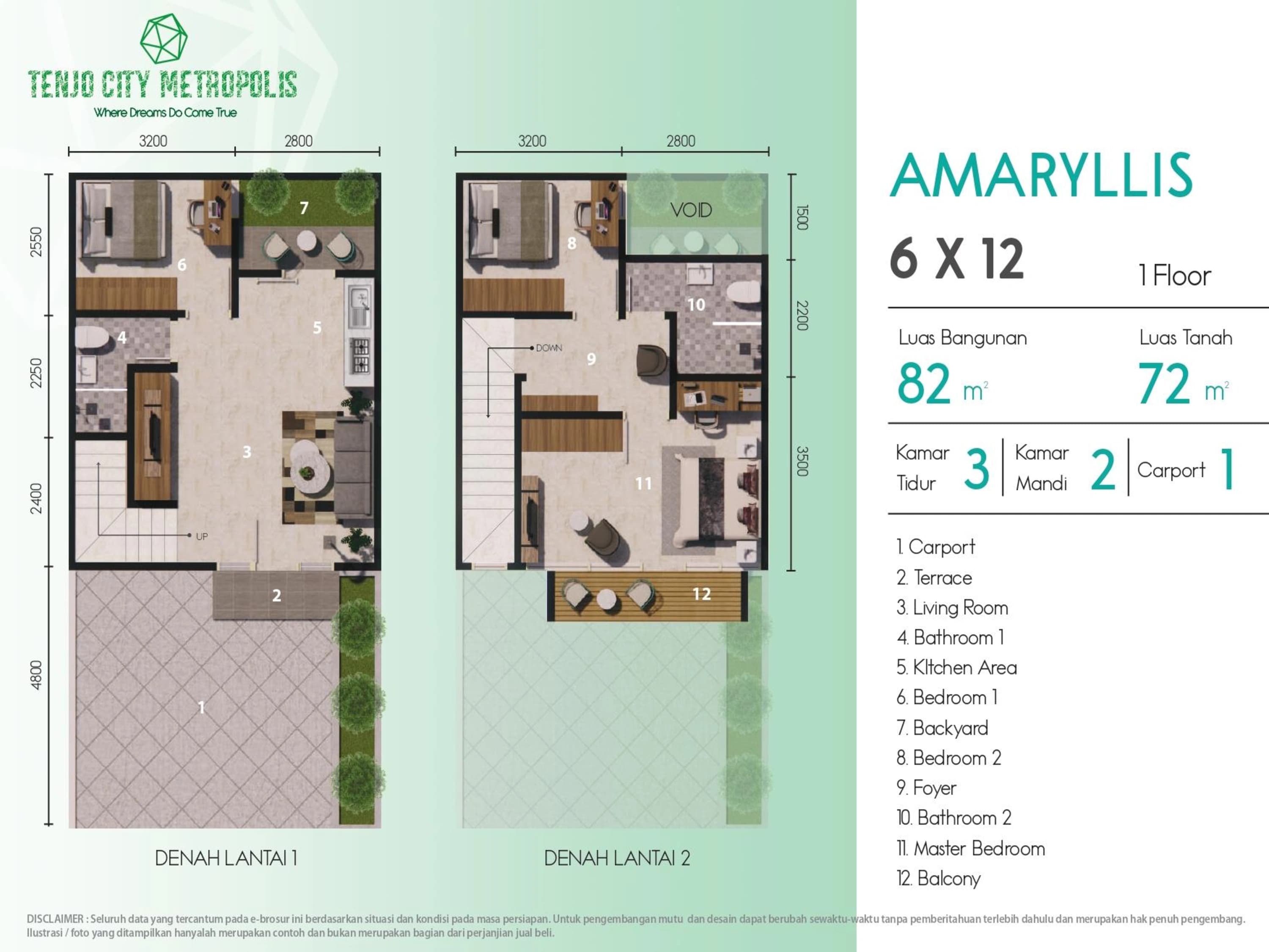 Amaryllis Type 82 Floor Plan