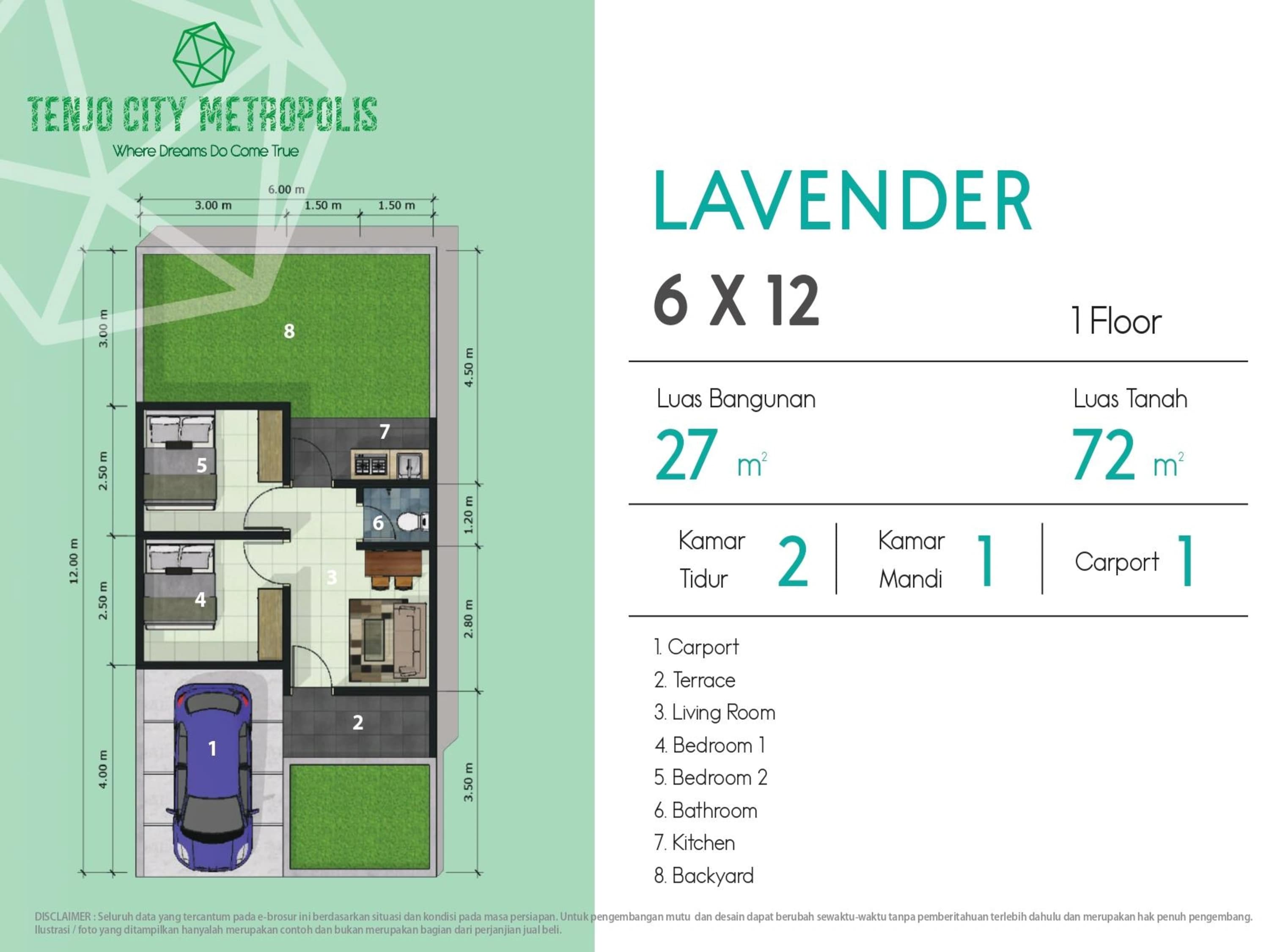 Lavender Type 27 Floor Plan