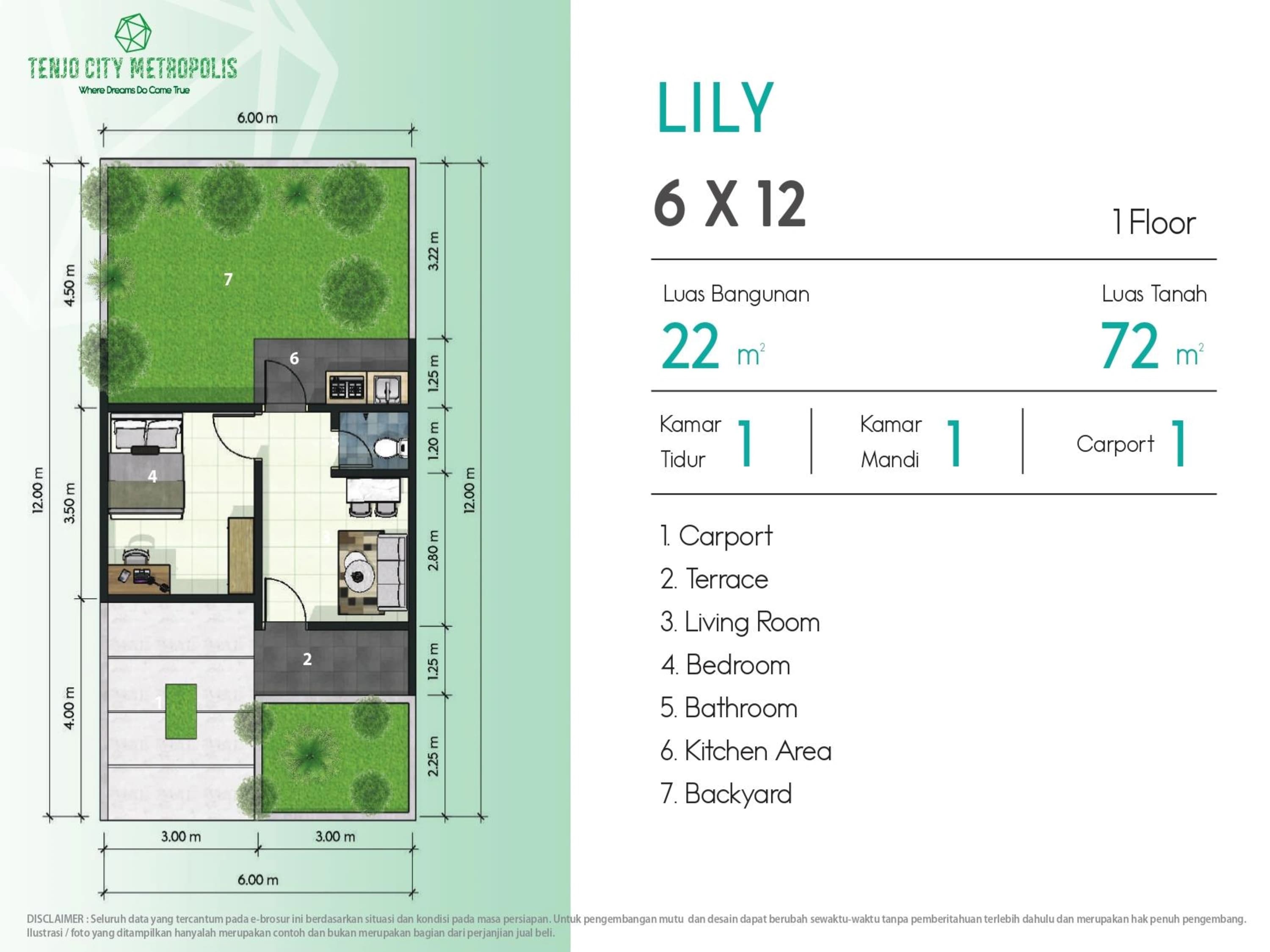 Lily Type 22 Floor Plan